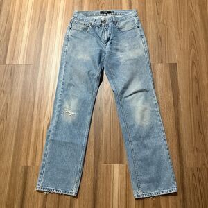 Berkley Jensen 34x34 Blue Jeans Vintage Faded Distressed Wash Stone 90s